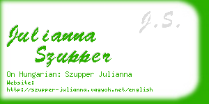 julianna szupper business card